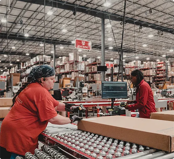 Haulmax warehouse interior — shelving and pallets